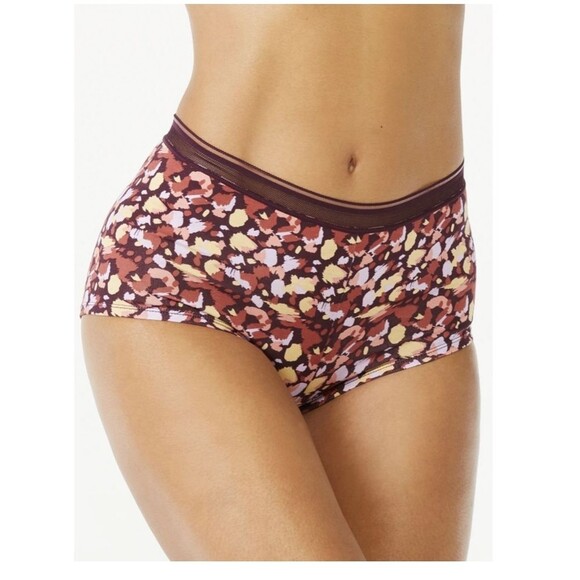 Joyspun Women's Cotton Boyshort Panties, 6-Pack, Size XXL - Picture 3 of 7